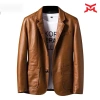 Áo khoác da nam vest đơn giản màu trơn, ngoại cỡ, giảm giá 22% - 862.272 VND 4