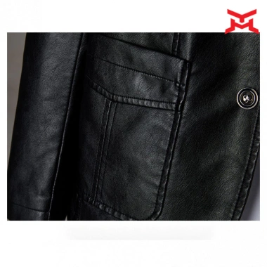Áo khoác da nam vest đơn giản màu trơn, ngoại cỡ, giảm giá 22% - 862.272 VND 6