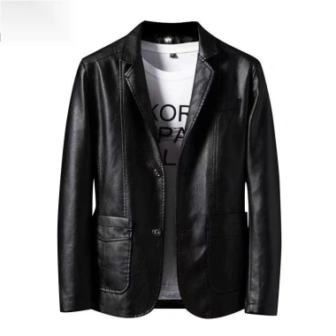Áo khoác da nam vest đơn giản màu trơn, ngoại cỡ, giảm giá 22% - 862.272 VND 10