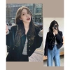 Áo khoác dạ tweed cổ tròn phối cúc khuy, thiết kế sang trọng trẻ trung, big size NGOMINH SP20 - 209.000 VND