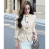 Áo khoác dạ tweed ép lông cừu 2 mặt LISASTORE - Đai cúc da, giảm còn 350.000 VND