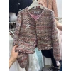 Áo khoác dạ tweed nữ dáng ngắn mác Senduodu hàng QCCC giảm giá 666.000 VND
