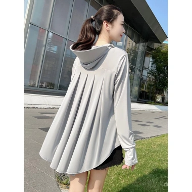 Áo khoác dài bảo vệ nắng UV cho nữ Mượt, thoáng khí, chống nắng, giá 218.694₫ Áo khoác dài bảo vệ nắng UV cho nữ Mượt, thoáng khí, chống nắng, giá 218.694₫