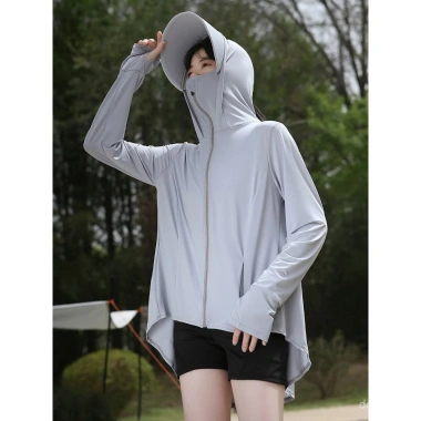 Áo khoác dài bảo vệ nắng UV cho nữ Mượt, thoáng khí, chống nắng, giá 218.694₫ 2 Áo khoác dài bảo vệ nắng UV cho nữ Mượt, thoáng khí, chống nắng, giá 218.694₫ 2