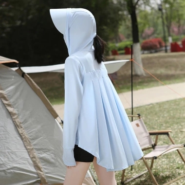 Áo khoác dài bảo vệ nắng UV cho nữ Mượt, thoáng khí, chống nắng, giá 218.694₫ 15 Áo khoác dài bảo vệ nắng UV cho nữ Mượt, thoáng khí, chống nắng, giá 218.694₫ 15