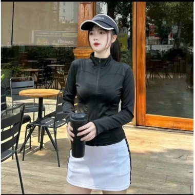 Áo khoác dài tay nữ chống nắng co giãn, phù hợp gym, yoga, aerobic, chạy bộ, shuffle dance, pickleball, zumba - chất đẹp, giá 101.490₫