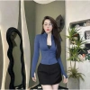 Áo khoác dài tay nữ chống nắng co giãn, phù hợp gym, yoga, aerobic, chạy bộ, shuffle dance, pickleball, zumba - chất đẹp, giá 101.490₫ 4