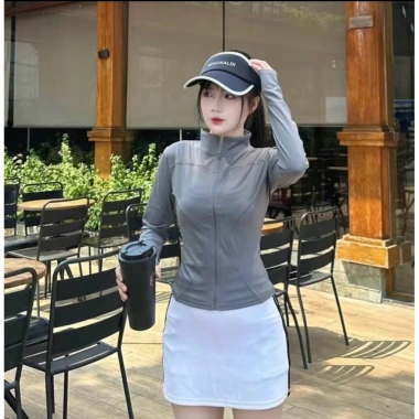 Áo khoác dài tay nữ chống nắng co giãn, phù hợp gym, yoga, aerobic, chạy bộ, shuffle dance, pickleball, zumba - chất đẹp, giá 101.490₫ 7