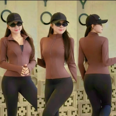 Áo khoác dài tay nữ chống nắng co giãn, phù hợp gym, yoga, aerobic, chạy bộ, shuffle dance, pickleball, zumba - chất đẹp, giá 101.490₫ 8