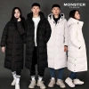 Áo khoác dài unisex xuất Hàn, phao mềm mịn, chống nước, siêu ấm, giảm giá 775k