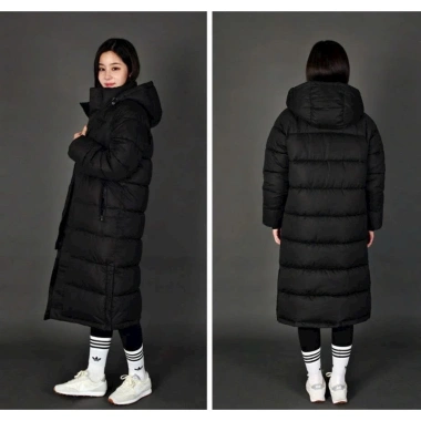 Áo khoác dài unisex xuất Hàn, phao mềm mịn, chống nước, siêu ấm, giảm giá 775k 4