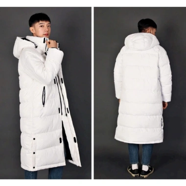 Áo khoác dài unisex xuất Hàn, phao mềm mịn, chống nước, siêu ấm, giảm giá 775k 7