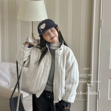 Áo khoác đệm cotton bé gái Hàn Quốc, ấm áp thu đông, vừa lớn, thời trang trẻ em 2