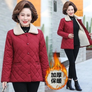 Áo khoác đệm cotton lông cừu dày thời trang thu đông cho phụ nữ trung niên, 548,277₫ 3 Áo khoác đệm cotton lông cừu dày thời trang thu đông cho phụ nữ trung niên, 548,277₫ 3
