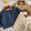Áo khoác denim bé 0-3 tuổi mùa thu, thoáng khí, phong cách sang trọng - Giá 295.258 VND