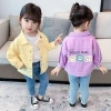 Áo khoác denim bé gái Hàn Quốc mùa thu thời trang, cotton ấm áp, giảm giá 17% 2