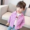 Áo khoác denim bé gái Hàn Quốc mùa thu thời trang, cotton ấm áp, giảm giá 17% 10