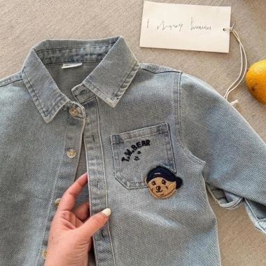 Áo khoác denim bé trai Hàn Quốc dài tay - Thời trang trẻ em giá ưu đãi 311,511₫ 2