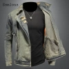 Áo khoác denim nam retro Mỹ 2.026, cổ vest rách, khóa kéo, rộng ôm, giá 789.367đ 5
