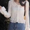 Áo khoác dệt kim mỏng nữ mùa hè: Cardigan mũ trùm đầu chống nắng, giá chỉ 195.480₫ 5