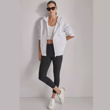 Áo khoác DKNY thể thao lót nỉ trắng - Dạo phố, công sở, du lịch, chỉ 350.000₫