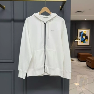 Áo khoác DKNY thể thao lót nỉ trắng - Dạo phố, công sở, du lịch, chỉ 350.000₫