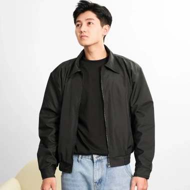Áo khoác dù boxy Nigo độn vai 3 lớp đen túi trong dày dặn form đứng Giá 190.000 VND 5