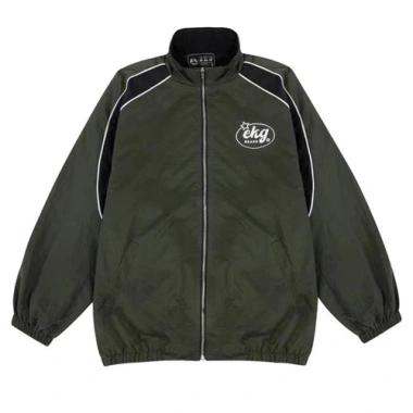 Áo Khoác Dù EKG Logo Thêu 2 Lớp Unisex Form Rộng Nam Nữ - Siêu Nhẹ, Bảo Vệ 20°C