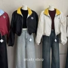 Áo khoác dù gió lửng croptop 2 lớp cổ cao phối màu - bomber nữ Tady Shop AKD-020 giảm còn 179k 9