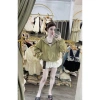 Áo khoác dù gió nữ croptop có nón, túi thiết kế, khóa kéo - Giá chỉ 135k
