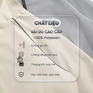 Áo khoác dù nam LADOS-2.124 viền lé nón, chống nắng, chống gió, cao cấp - 244k