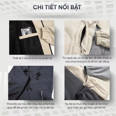 Áo khoác dù nam LADOS-2.124 viền lé nón, chống nắng, chống gió, cao cấp - 244k 5 Áo khoác dù nam LADOS-2.124 viền lé nón, chống nắng, chống gió, cao cấp - 244k 5