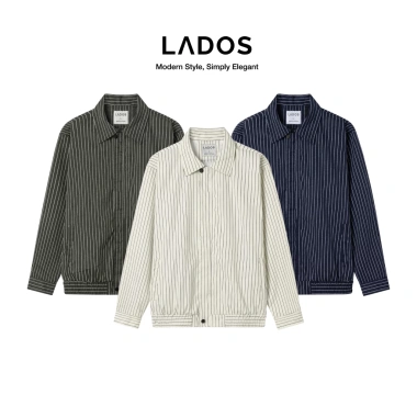 Áo khoác Dù nam LADOS-2.129 kẻ sọc, cổ bẻ, lót dù, túi trong, đẹp chuẩn, giảm 20%