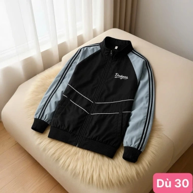 Áo khoác dù nam nữ HAVADO M2 đen 2 lớp cao cấp, form bomber bóng chày, giá 188k