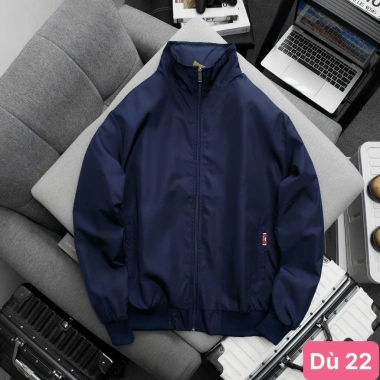Áo khoác dù nam nữ xanh 3 sọc trắng 2 lớp cao cấp form bomber - Havado M28 mới 169k