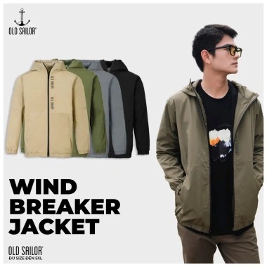 Áo khoác dù nam Old Sailor O.S.L Windbreaker - Chống gió, size 5XL, giảm giá