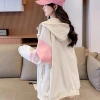 Áo khoác dù nữ có nón phối màu, vải ép 3 lớp trẻ trung - Giá 145.000đ 7