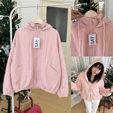 Áo khoác dù trượt nước 3 size, chống nắng cản gió, form rộng cổ cao, 2 lớp và túi trong - Giá 249.000đ 5