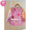 Áo khoác gấu dâu thun da cá cho bé gái 10-40kg - ấm, đi học, đi chơi, giá 165.000₫ 5
