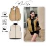 Áo khoác gile 2 mặt Mizuki chần bông, dây rút, siêu ấm, giá 116k