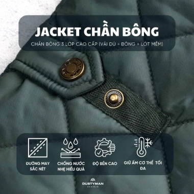Áo Khoác Gile Nam Dustyman Beaton 3 Lớp Chần Bông Lịch Lãm Giữ Ấm Giá 683.000₫