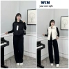 Áo khoác gile phao nữ logo M cổ cao túi tiện form vừa ôm người đẹp ấm WIN 2