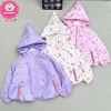 Áo khoác gió 2 lớp họa tiết gấu xinh cho bé gái 12-40kg dưới 1m4 mùa thu đông 149.000₫
