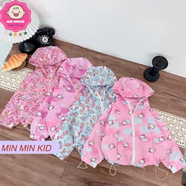 Áo khoác gió 2 lớp họa tiết mèo xinh cho bé gái 10-26kg dưới 1m2 mùa thu đông - Giá 149.000₫ 2 Áo khoác gió 2 lớp họa tiết mèo xinh cho bé gái 10-26kg dưới 1m2 mùa thu đông - Giá 149.000₫ 2