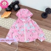 Áo khoác gió 2 lớp họa tiết mèo xinh cho bé gái 10-26kg dưới 1m2 mùa thu đông - Giá 149.000₫ 3