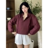 Áo Khoác Gió Croptop Nhiều Màu Có Mũ Dây Rút Chống Nắng Chống Gió Hàn Quốc 92k 5