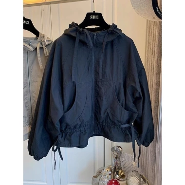 Áo khoác gió dù nữ 2 lớp Đ37, mũ và túi lót lụa, big size S-3XL, chống nắng mưa, chỉ 330.000₫
