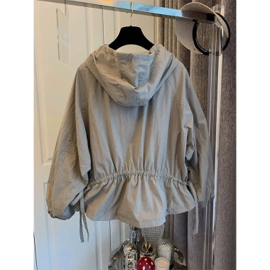 Áo khoác gió dù nữ 2 lớp Đ37, mũ và túi lót lụa, big size S-3XL, chống nắng mưa, chỉ 330.000₫