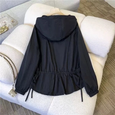 Áo khoác gió dù nữ 2 lớp Đ37, mũ và túi lót lụa, big size S-3XL, chống nắng mưa, chỉ 330.000₫