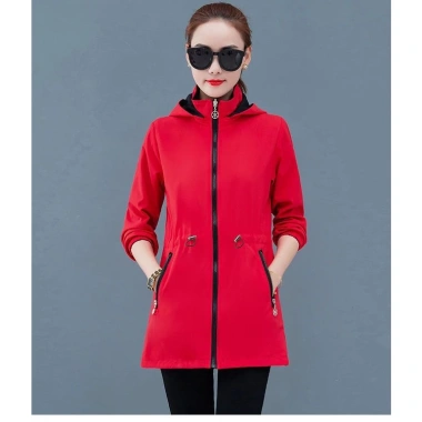 Áo Khoác Gió Hai Mặt Dáng Rộng Cỡ Vừa Thời Trang Xuân Thu Hàn Quốc Nữ 4 Áo Khoác Gió Hai Mặt Dáng Rộng Cỡ Vừa Thời Trang Xuân Thu Hàn Quốc Nữ 4